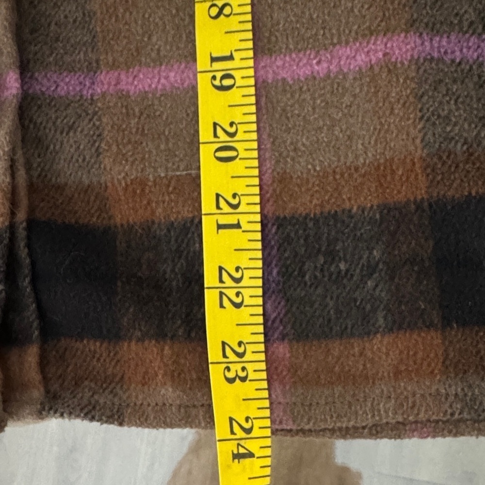 BB Dakota Plaid Button-Down Shirt in Brown and Pink - Picture 6 of 7